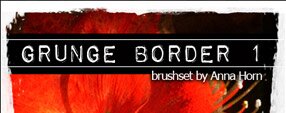 Brush photoshop grunge border 1