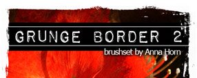 Brush photoshop grunge border 2