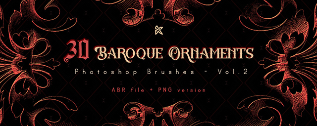 brush photoshop 30 Baroque Ornaments - Vol.2 brush photoshop 30 Baroque Ornaments - Vol.2