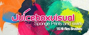Brush photoshop Sponge Prints