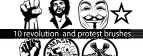 Brush photoshop Protest and revolution Photoshop brushes