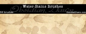 Brush photoshop Waterstains Brushes