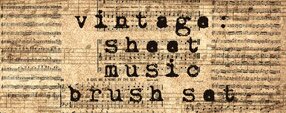 Brush photoshop Sheet music brushes